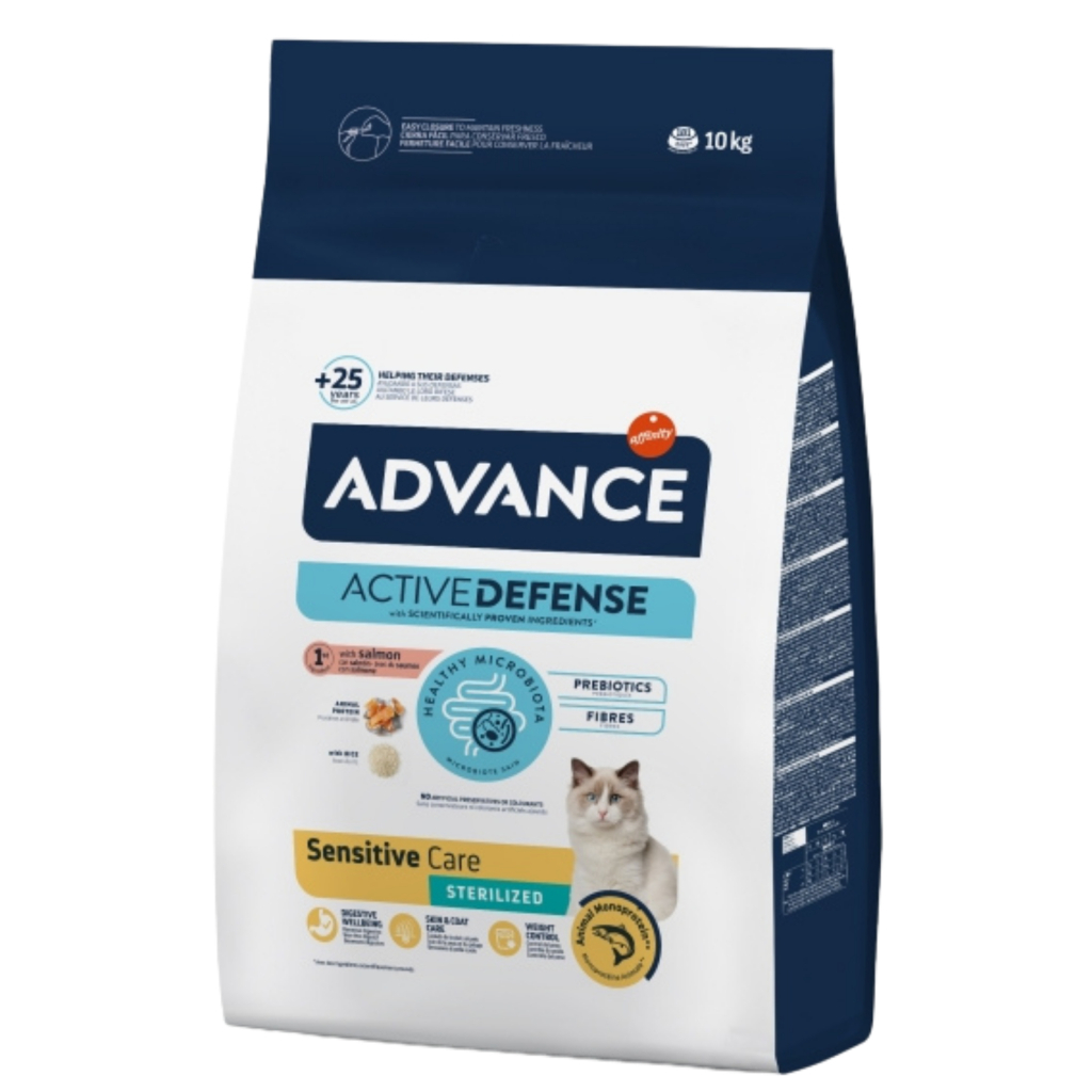 Advance Sensitive Care Somonlu Kısırlaştırılmış Kedi Maması 10kg