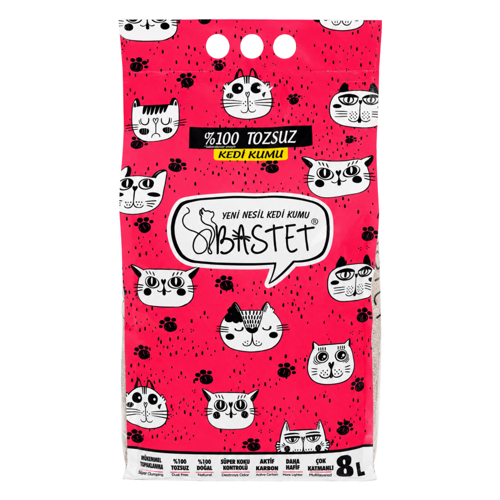 Bastet Premium Doğal Bentonit Kedi Kumu 8lt