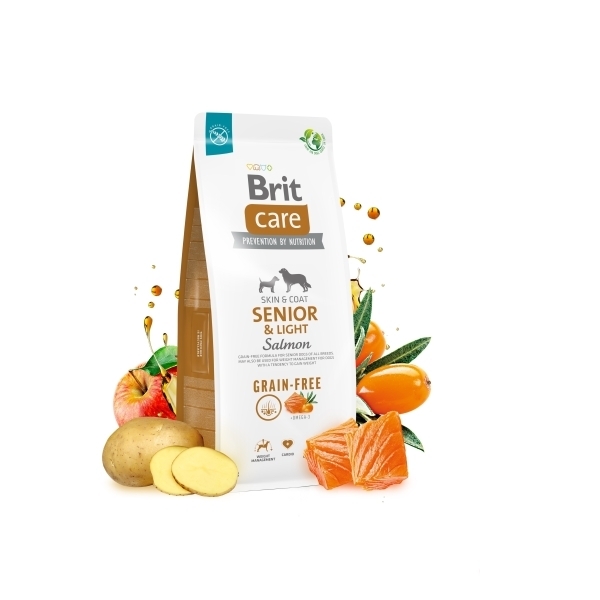 Brit Care Skin&Coat Somonlu Tahılsız Yaşlı Köpek Maması 12kg — görsel 2