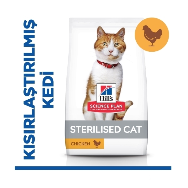 Hill's SCIENCE PLAN Tavuklu Kısırlaştırılmış Kedi Maması 3kg