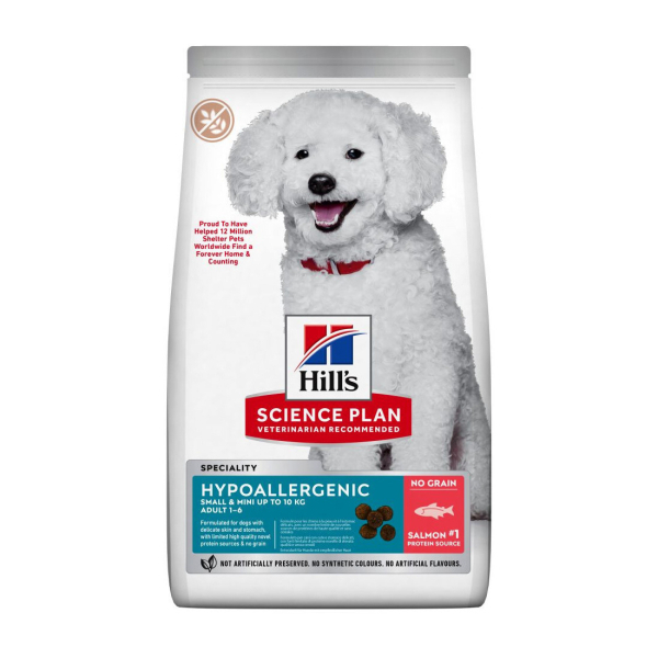 Hill's SCIENCE PLAN Hipoalerjenik Somonlu Küçük Irk Tahılsız Yetişkin Köpek Maması 1,5kg