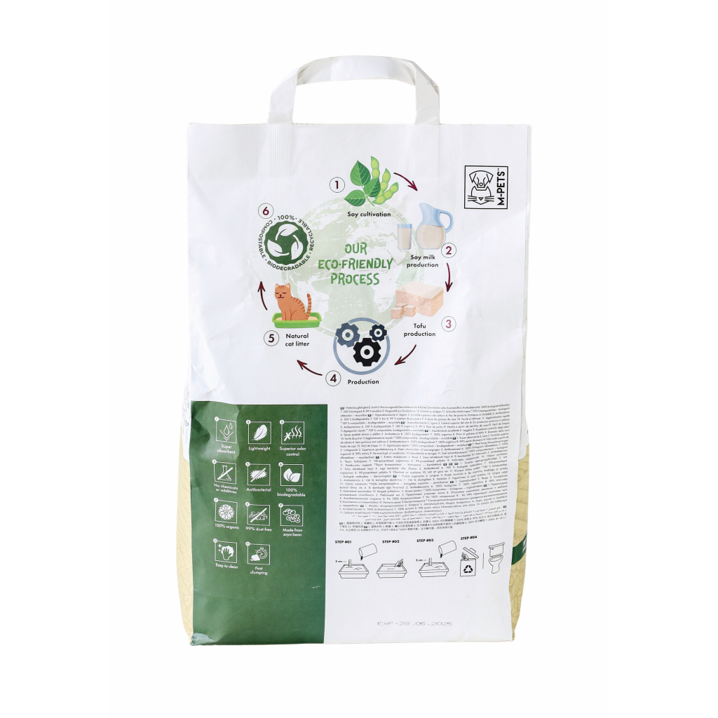 M-Pets Soya Organik Kedi Kumu 10lt — görsel 2