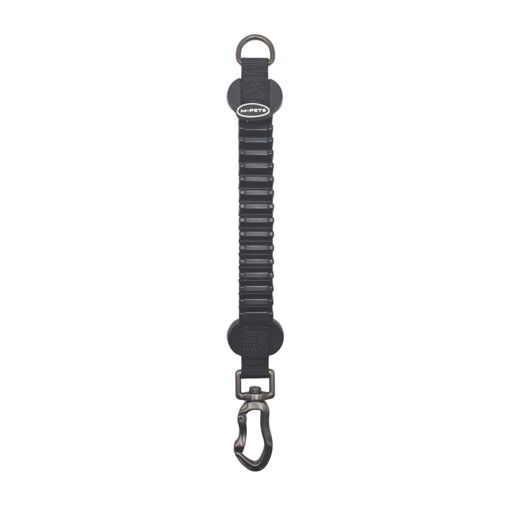 M-Pets Pull Power Köpekler İçin Şok Emici Ara Tasma 25cm (Siyah) — görsel 2