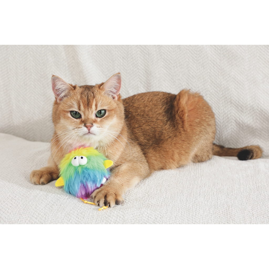 M-Pets Fluffy Zee Catnipli Kedi Oyuncağı 10x7x5,5cm (Karışık Renkli) — görsel 5