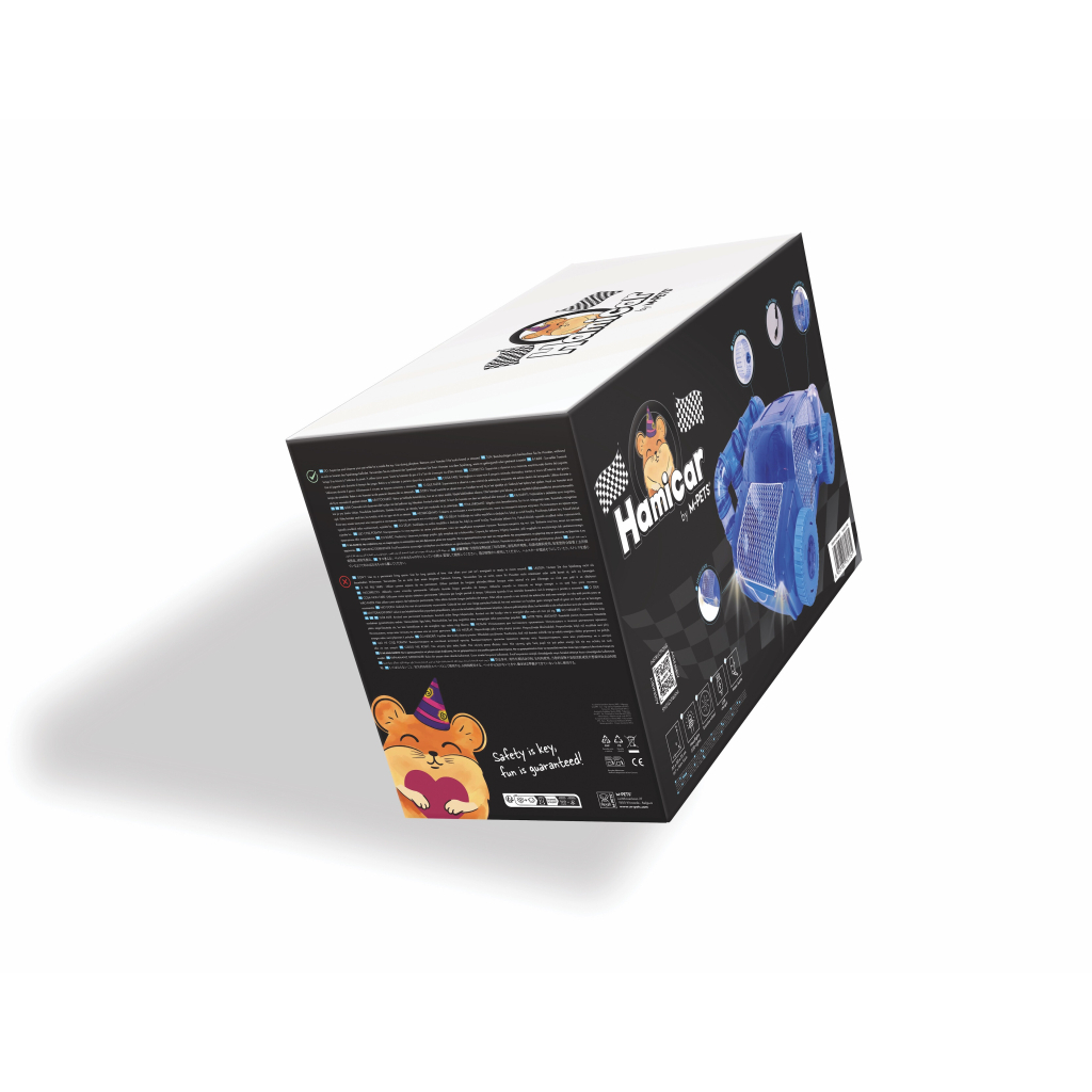 M-Pets Hamicar Araba Şeklinde Hamster Oyun Kafesi 36x50x25cm (Mavi) — görsel 2