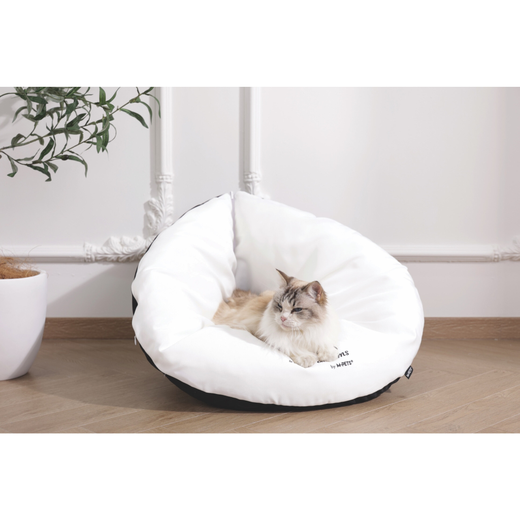 M-Pets Sweet Dreams Üçgen Şeklinde Kedi Yatağı 100x70x7cm (Siyah) — görsel 4
