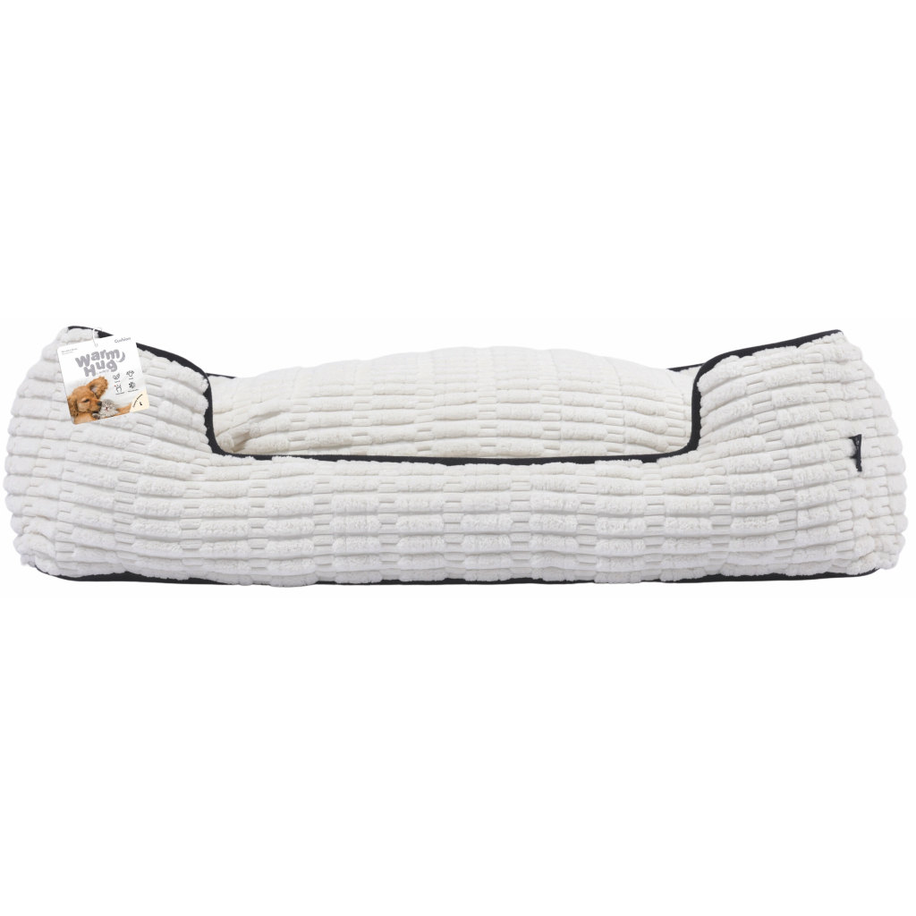 M-Pets Warm Hug Kedi ve Küçük Irk Köpekler için Kadife Yatak (Beyaz) [L] — görsel 6