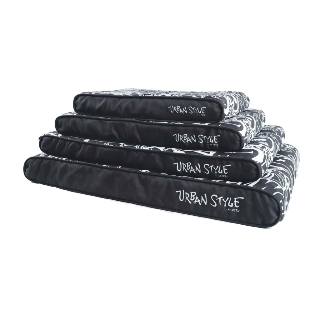 M-Pets Urbanstyle Contempo Cushion Kedi ve Köpek Yatağı 80x55x9cm (Siyah - Beyaz) [M] — görsel 2