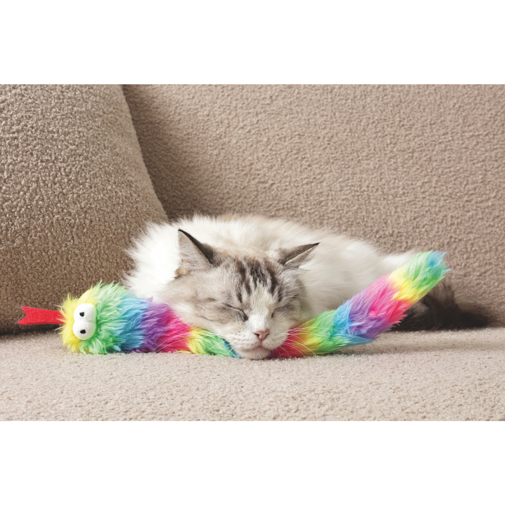 M-Pets Fluffy Zaz Catnipli Peluş Kedi Oyuncağı 37x6x3cm — görsel 4