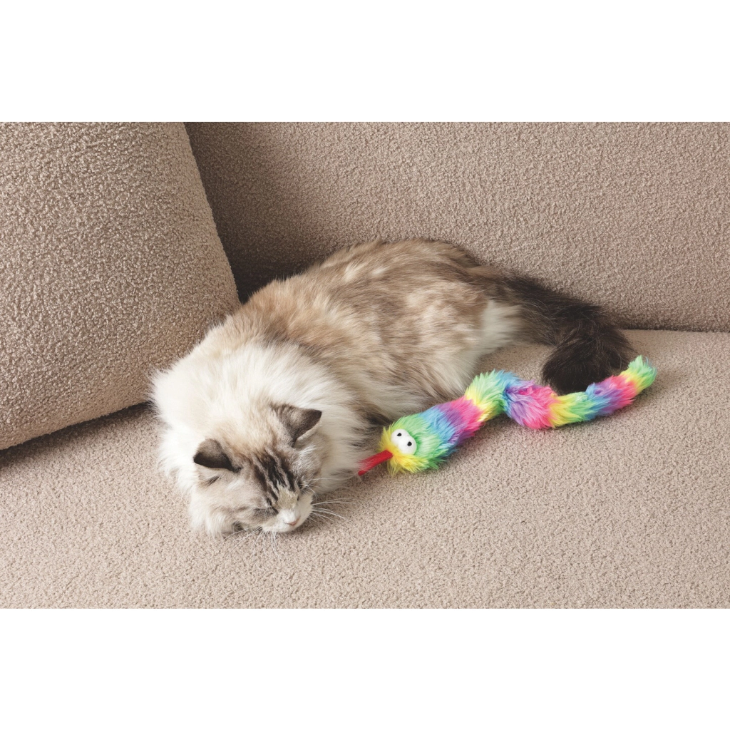 M-Pets Fluffy Zaz Catnipli Peluş Kedi Oyuncağı 37x6x3cm — görsel 5