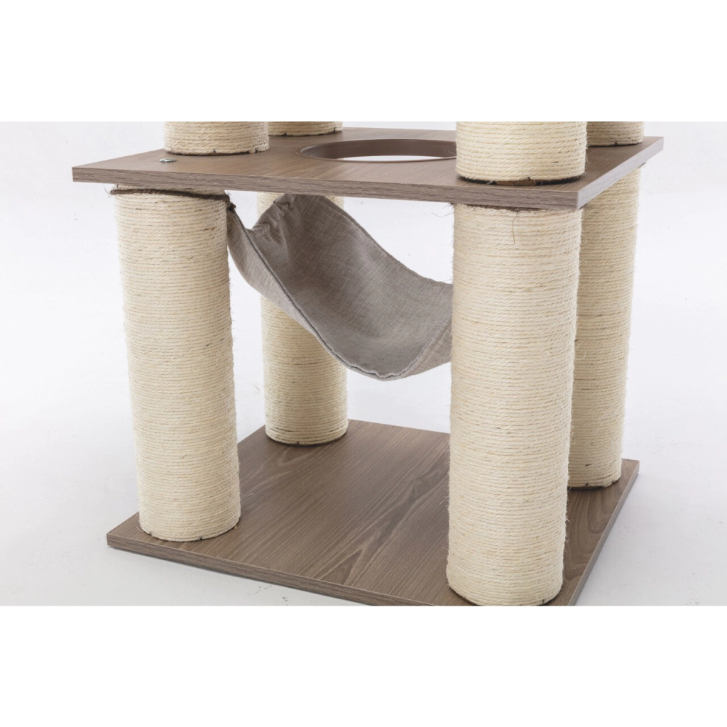 M-Pets Cat Elite Grace Kedi Tırmalama Ağacı 77x50x131cm — görsel 6