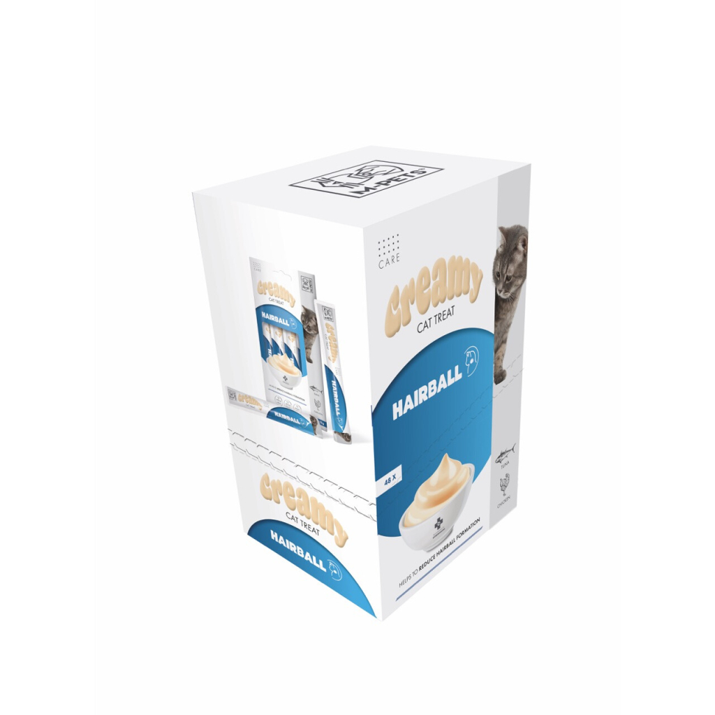 M-Pets Tüy Yumağı Önleyici Krema Kedi Ödül Maması 15gr (4'lü) — görsel 4