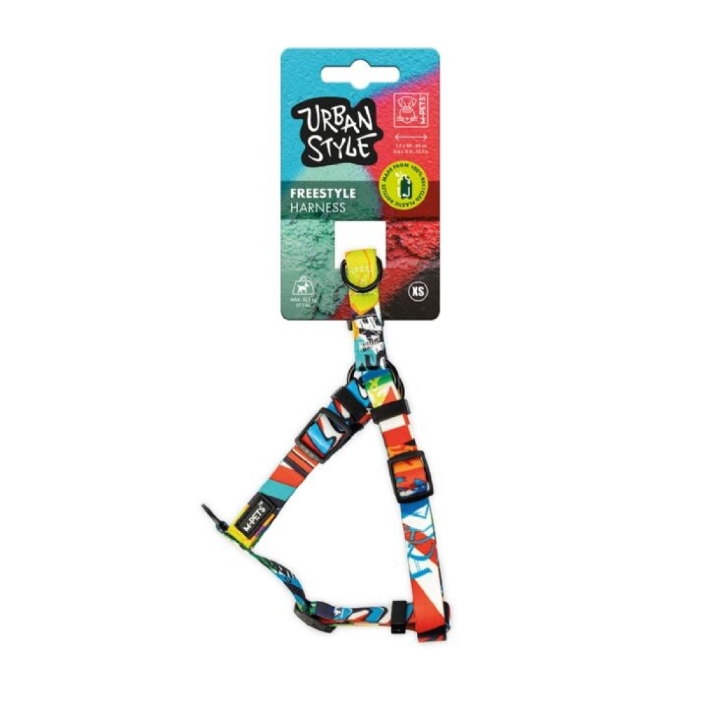 M-Pets Urban Style Freestyle Köpek Göğüs Tasması 30x40cm [XS] — görsel 2
