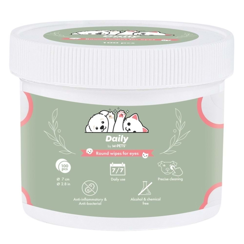 M-Pets Daily Kedi ve Köpekler İçin Göz Çevresi Temizleme Pedi (100'lü) — görsel 2