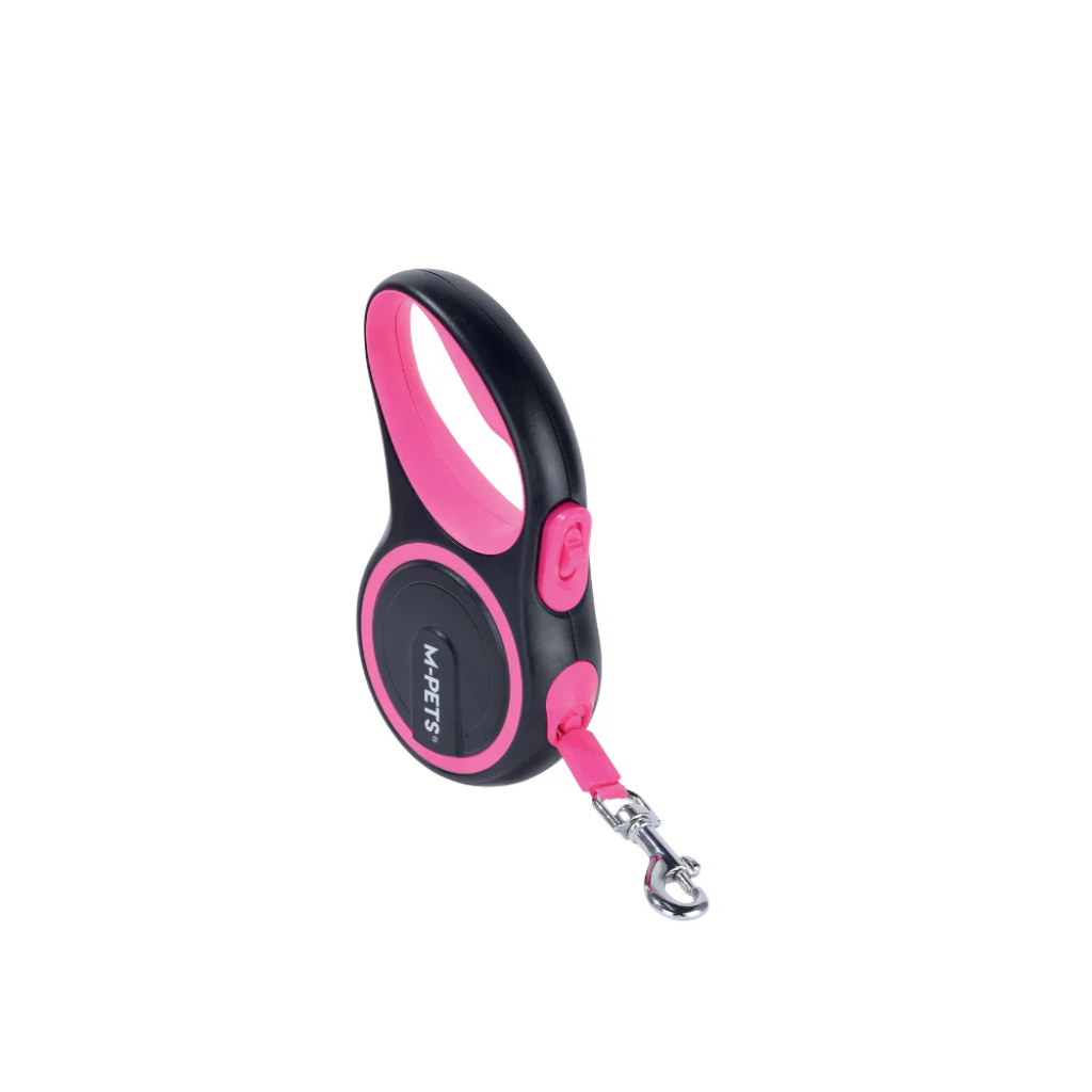 M-Pets Liberty Otomatik Şerit Gezdirme Kayışı 5m (Pembe) [M] — görsel 6