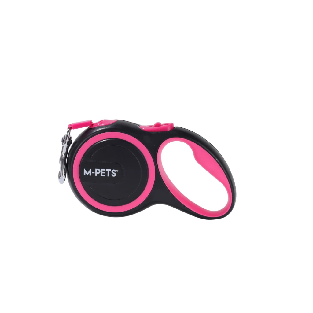 M-Pets Liberty Otomatik Şerit Gezdirme Kayışı 5m (Pembe) [M] — görsel 5