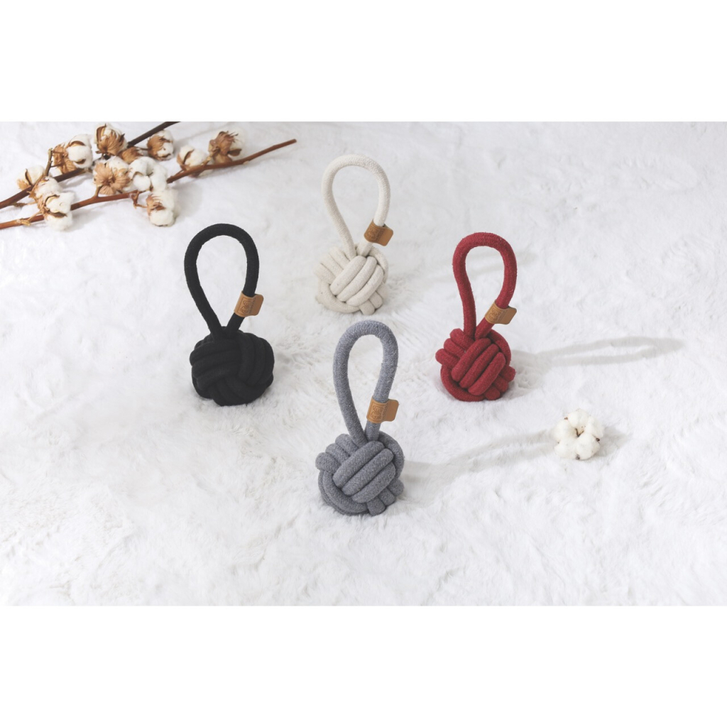M-Pets Örgü Top Köpek Oyuncağı 6,5cm (Beyaz) — görsel 4