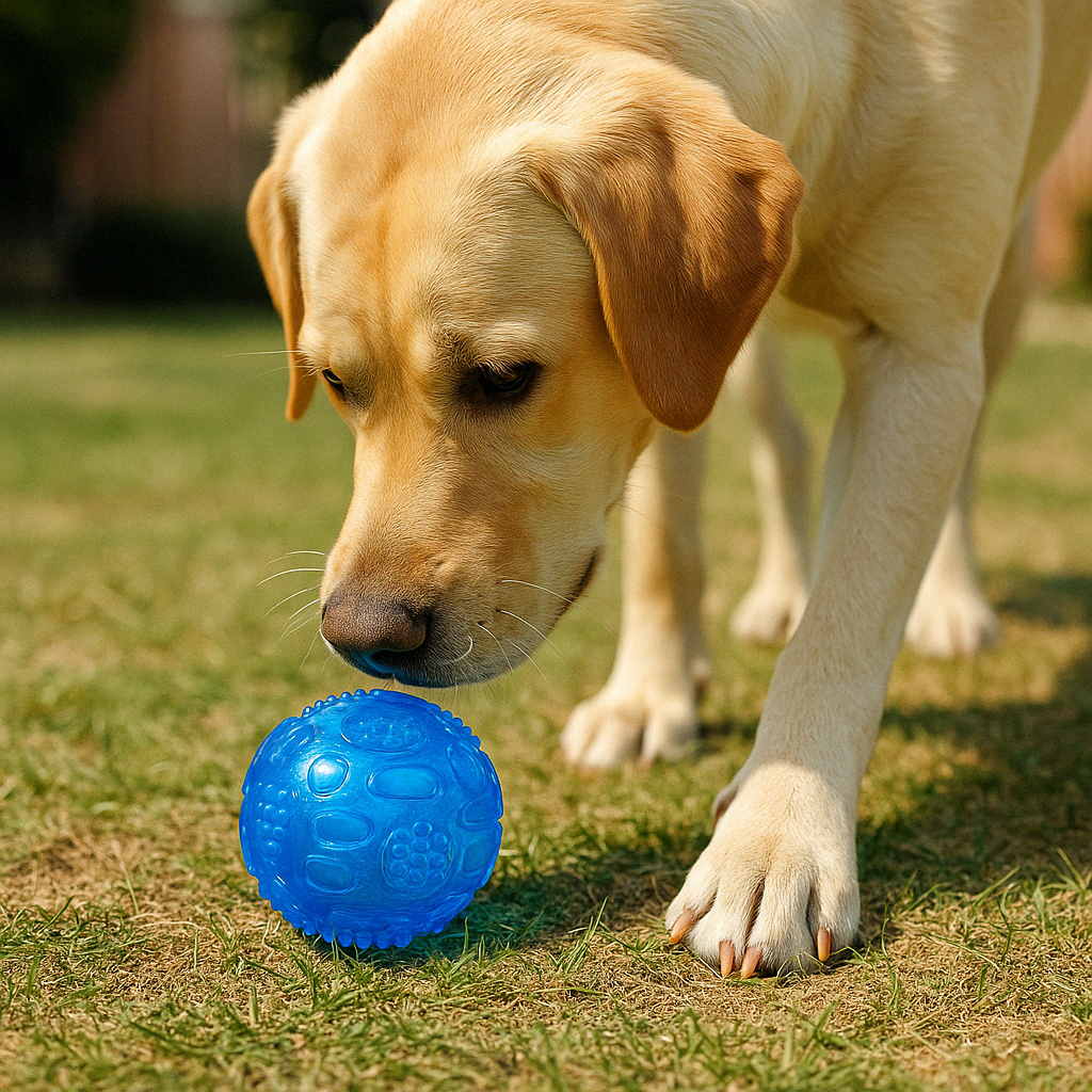 M-Pets Squeaky Köpek Oyun Topu 6,3cm (Mavi) — görsel 2