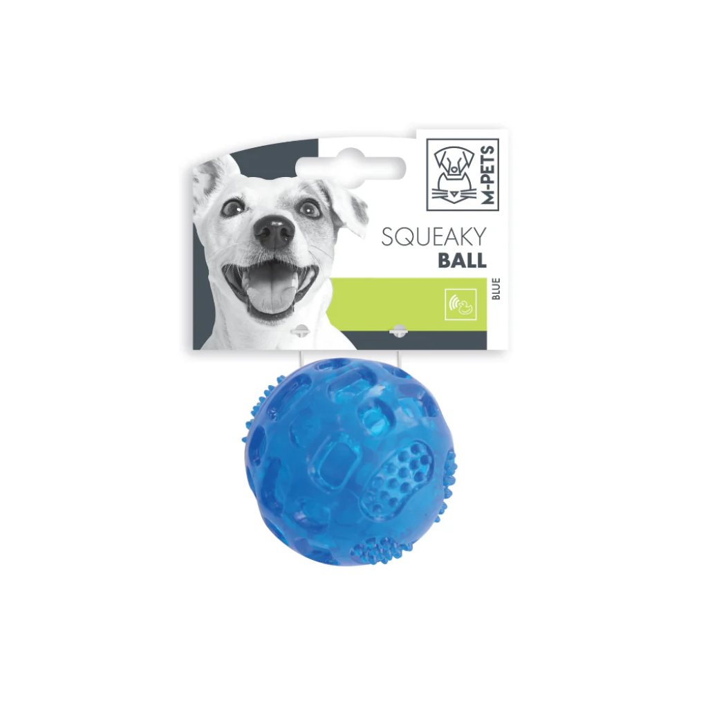 M-Pets Squeaky Köpek Oyun Topu 6,3cm (Mavi)