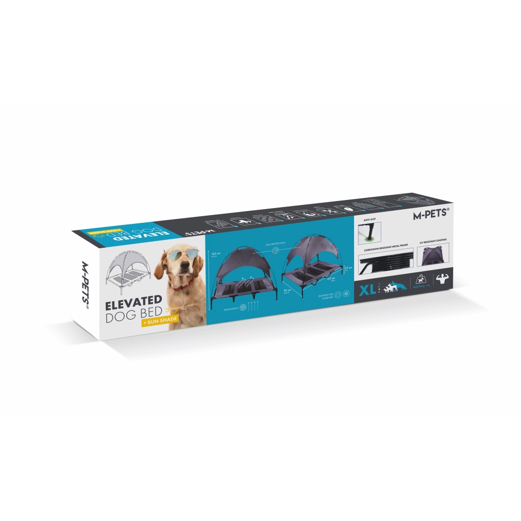 M-Pets Elevated Çadırlı Kedi ve Köpek Yatağı 122x92x105cm [XL] — görsel 2