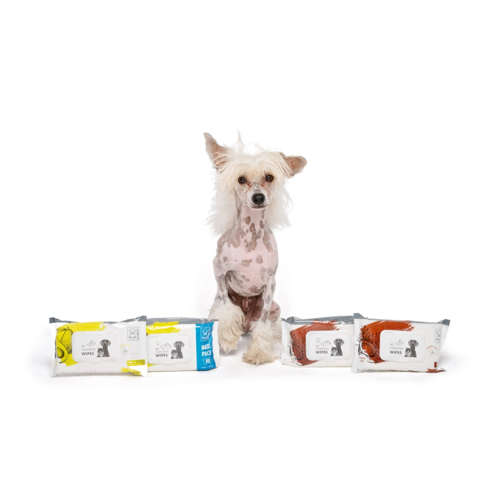 M-Pets Avokadolu Kedi ve Köpekler İçin Islak Mendil (80'li) — görsel 2