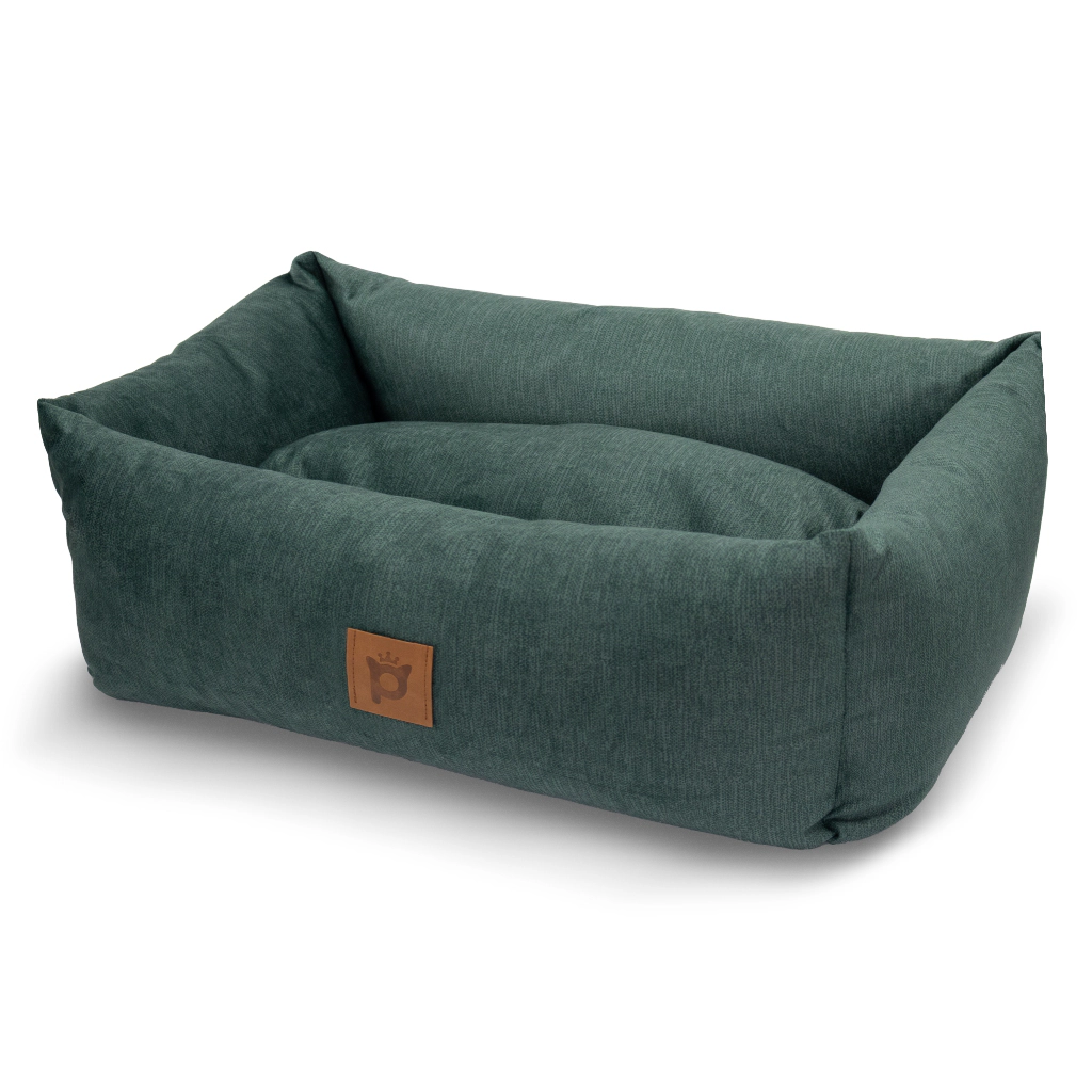 Petlebi Dikdörtgen Kedi ve Küçük Irk Köpek Yatağı 50x35x17cm (Yeşil) [S] — görsel 2
