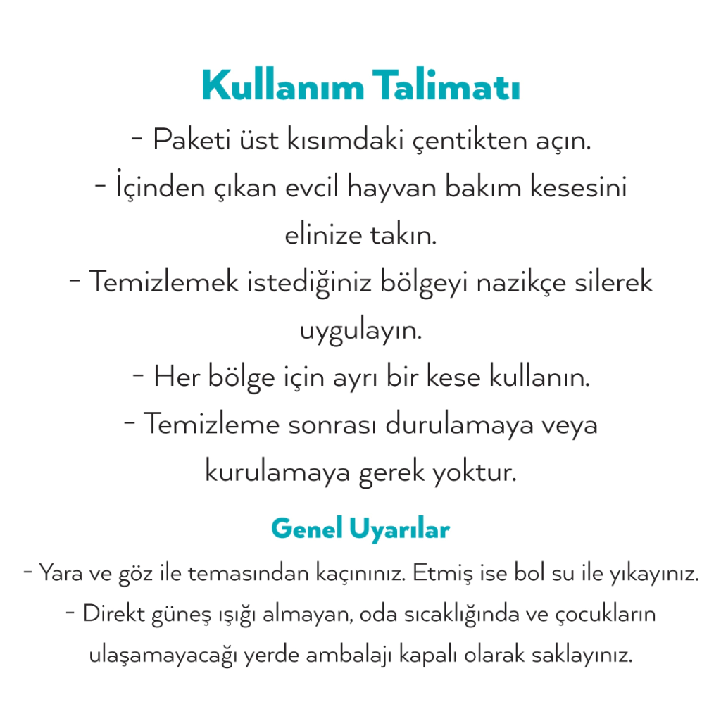 Petlebi Kedi ve Köpekler için Su Gerektirmeyen Yıkama ve Bakım Eldiveni (8'li) — görsel 4
