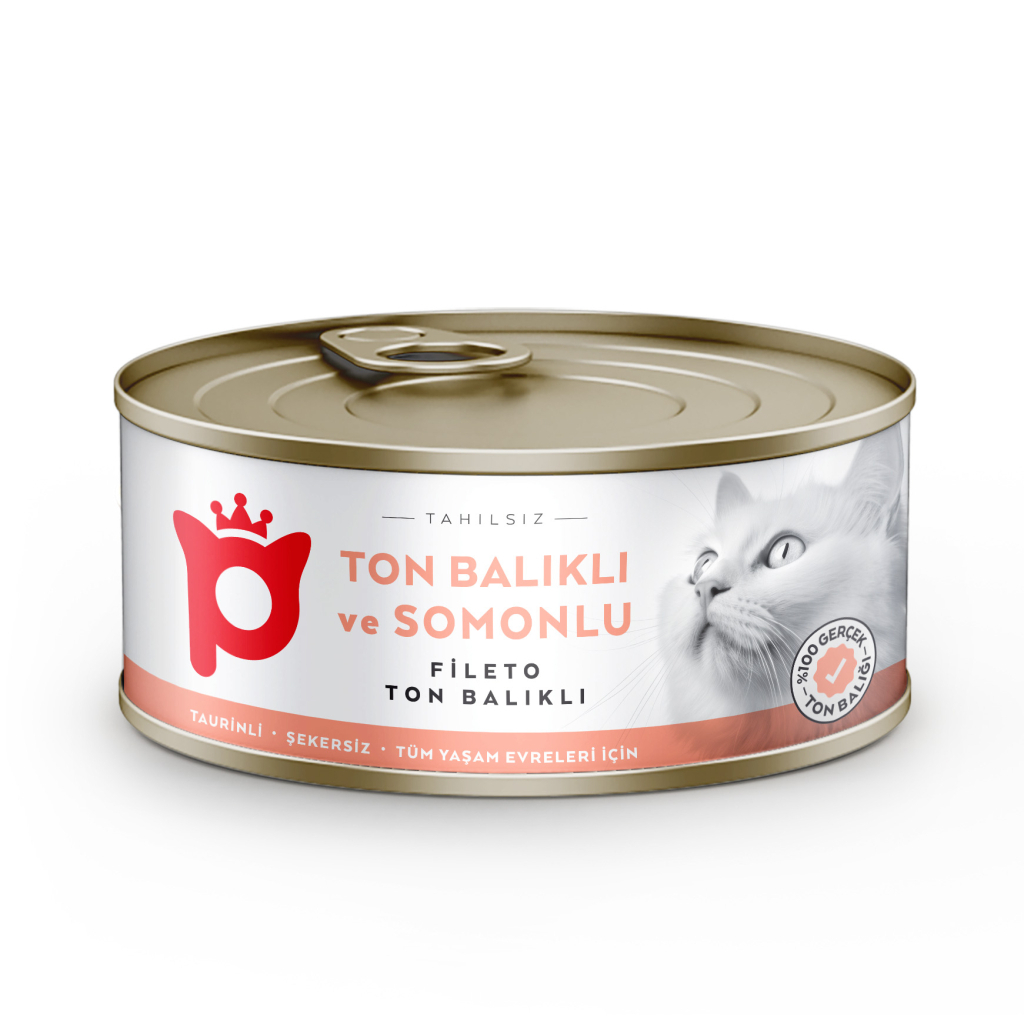Petlebi Sos İçinde Fileto Taze Ton Balıklı ve Somonlu Kedi Konservesi 70gr (12 Adet) — görsel 6