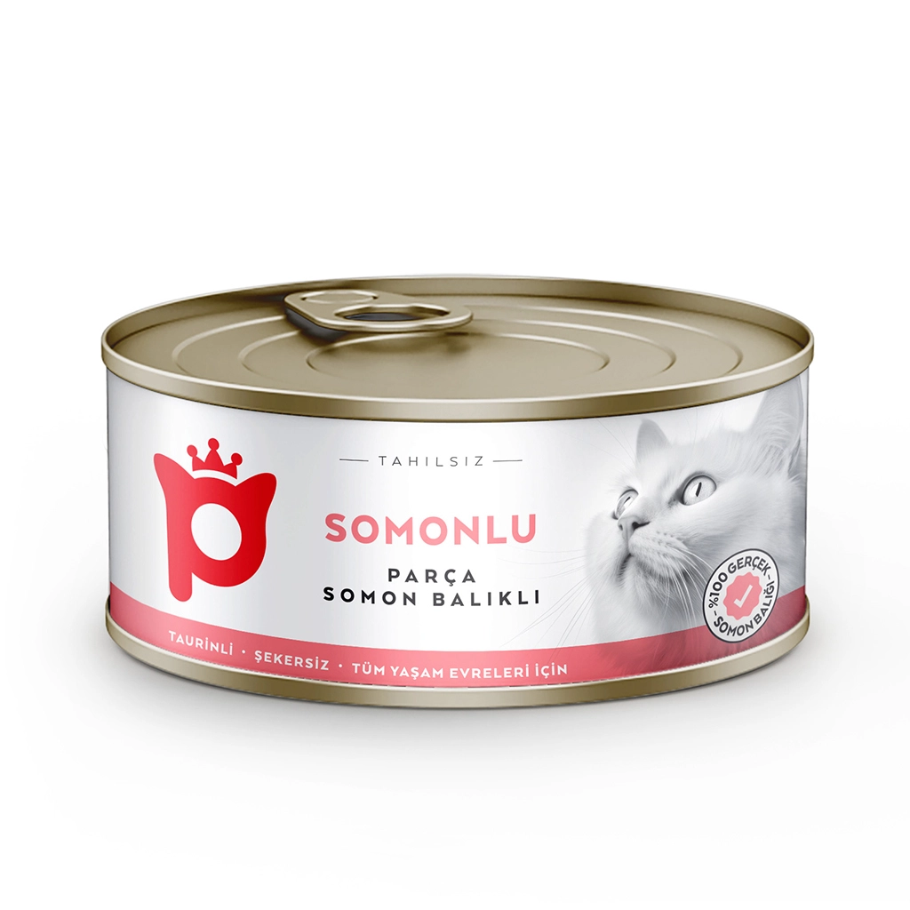 Petlebi Sos İçinde Parça Taze Somonlu Kedi Konservesi 70gr — görsel 6