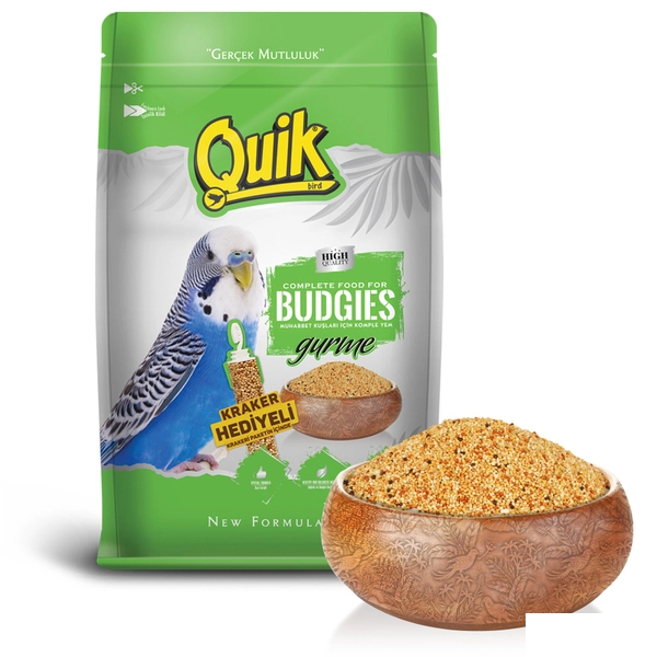 Quik Gurme Muhabbet Kuşu Yemi 500gr + Kraker HEDİYE! — görsel 4