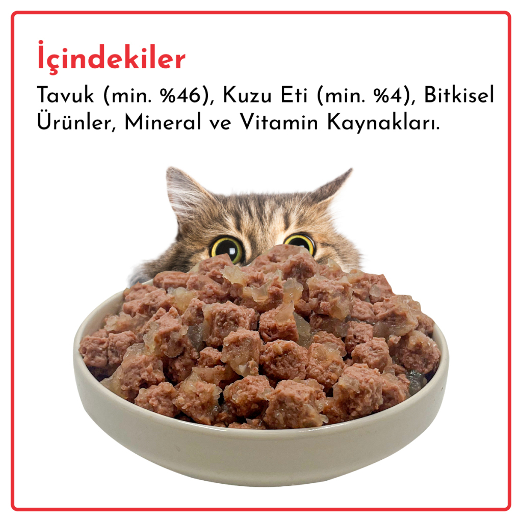 Rimba Sos İçinde Parçalı Kuzulu Kedi Konservesi 400gr — görsel 5
