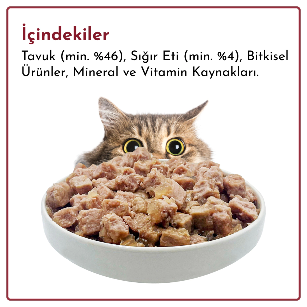 Rimba Sos İçinde Parçalı Sığırlı Kedi Konservesi 400gr — görsel 5