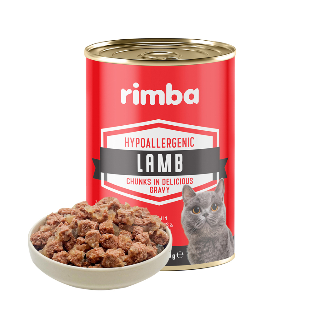 Rimba Sos İçinde Parçalı Kuzulu Kedi Konservesi 400gr