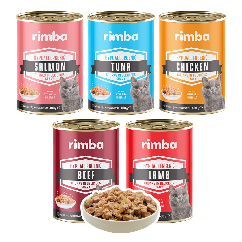 Rimba Sos İçinde Karışık Çeşitli Kedi Konservesi 400gr (5 Adet)