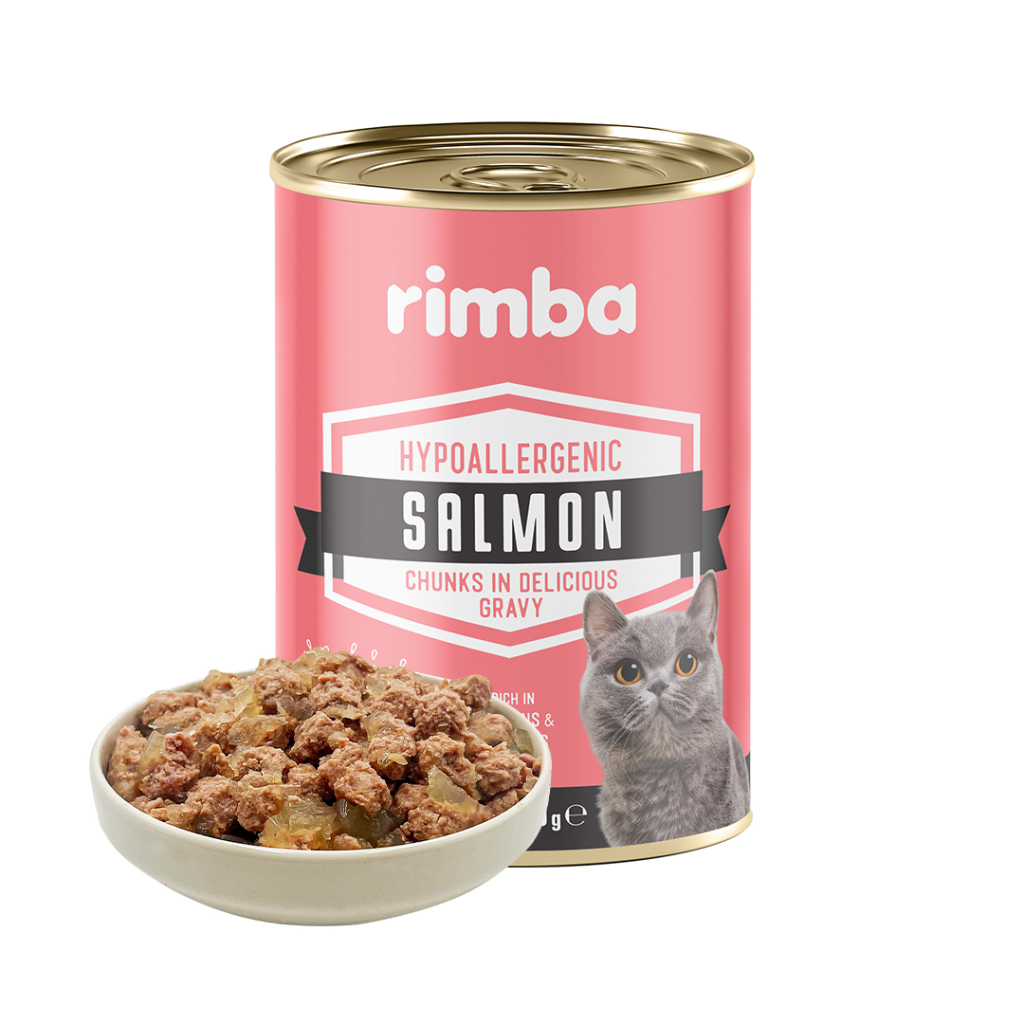 Rimba Sos İçinde Parçalı Somon Balıklı Kedi Konservesi 400gr (6 Adet) — görsel 2