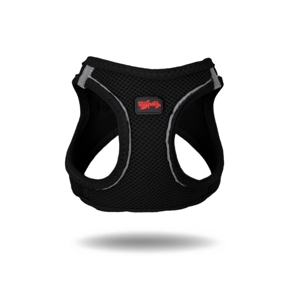 Tailpetz Air-Mesh Küçük Irk Köpek Göğüs Tasması 44-48cm (Siyah) [M] — görsel 3
