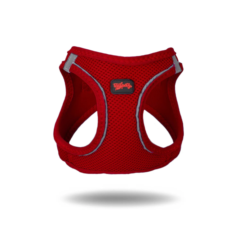 Tailpetz Air-Mesh Küçük Irk Köpek Göğüs Tasması 36-44cm (Kırmızı) [S] — görsel 4