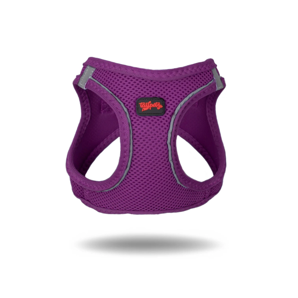 Tailpetz Air-Mesh Küçük Irk Köpek Göğüs Tasması 32-36cm (Mor) [XS] — görsel 4