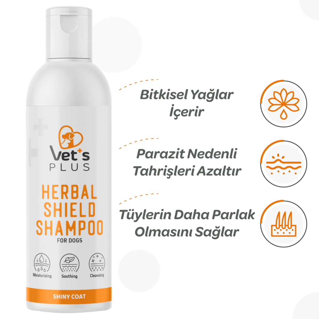 Vet's Plus Herbal Shield Cilt ve Tüy Bakımı için Köpek Şampuanı 250ml — görsel 2