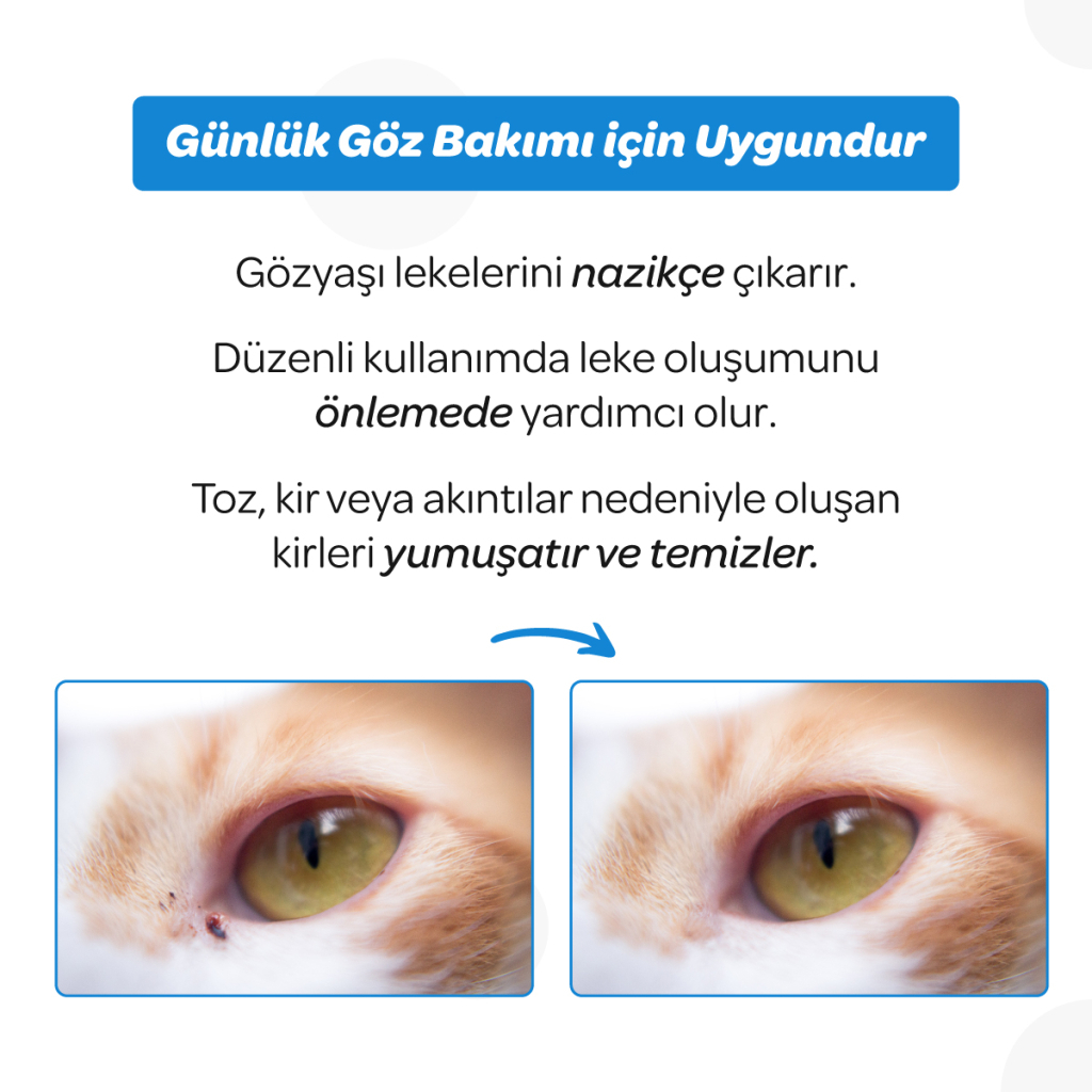 Vet's Plus Kedi ve Köpekler için Gözyaşı Lekesi Temizleme Solüsyonu 50ml — görsel 5