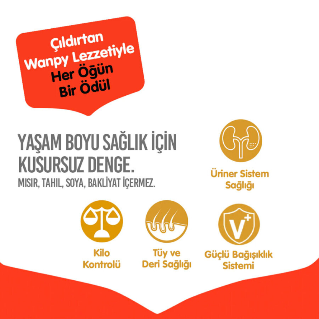 Wanpy Somon ve Ton Balıklı Tahılsız Kısırlaştırılmış Kedi Maması 1,5kg — görsel 5