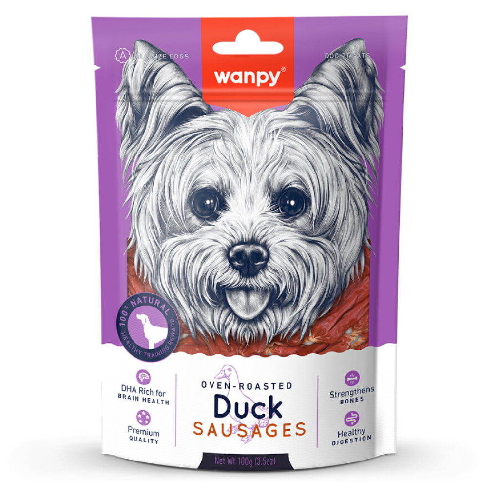 Wanpy Ördek Etli Sosis Köpek Ödül Maması 100gr