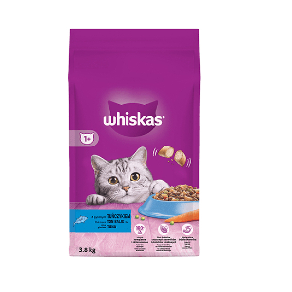 Whiskas Ton Balıklı ve Sebzeli Yetişkin Kedi Maması 3,8kg